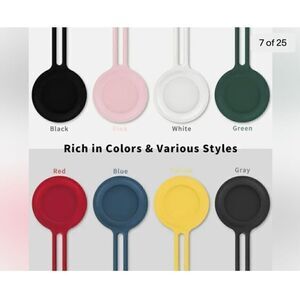 3 for $12 item! 8 Pack For Apple AirTag Finder Tracker Soft Silicone Case